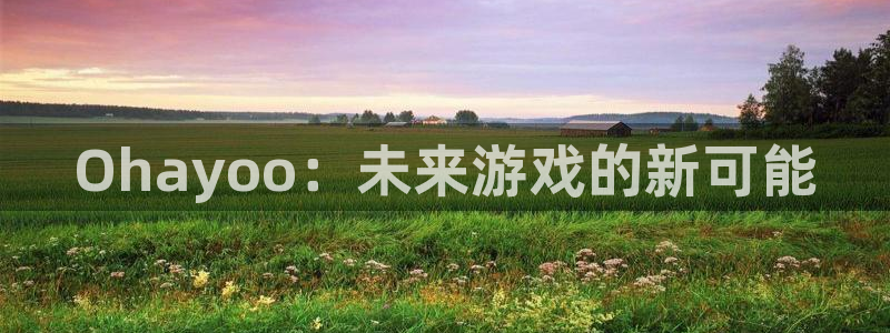 bbin视讯子传媒集团ceo：Ohayoo：未来游戏的新可能